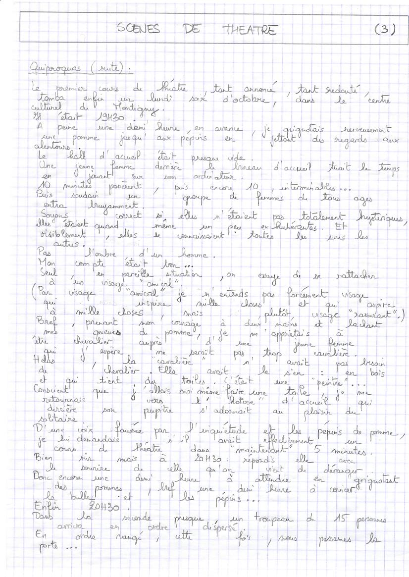 1998 : Scènes de théâtre : part 3
