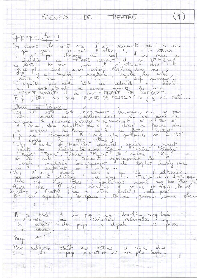 1998 : Scènes de théâtre : part 4