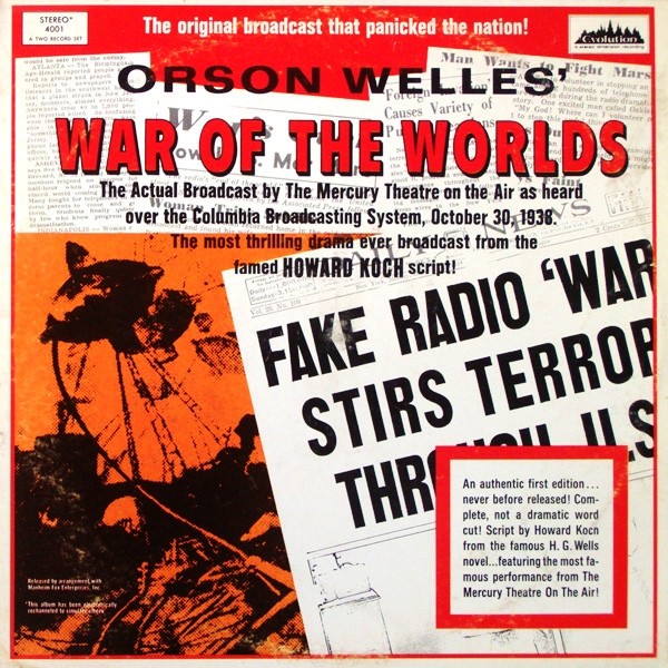 2000 – La guerre des mondes de HG Wells par Orson Welles et Bernard Herrmann (1938)